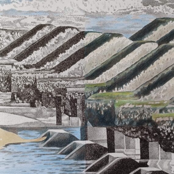 'Sea Defences' 55×68cm