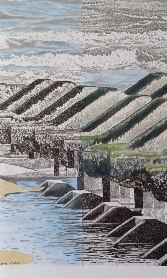 'Sea Defences' 55×68cm