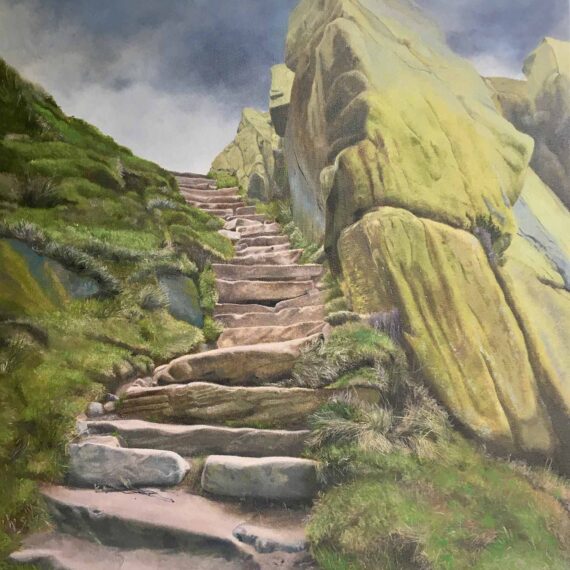 Roaches Rock steps 75x60cm