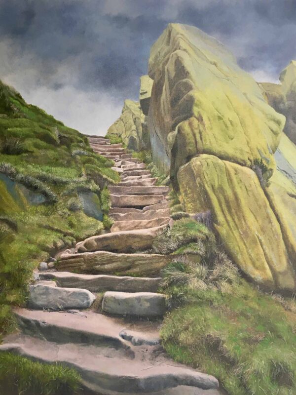 Roaches Rock steps 75x60cm