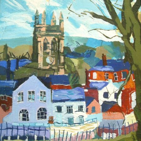 Stockport from Heaton Norris park 50cm x50cm