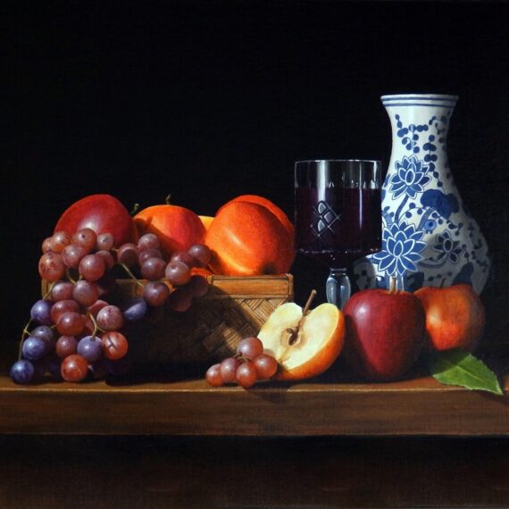 Apples, Grapes and Wine 50cm x 45cm