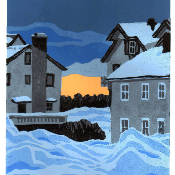 Midwinter Sunset 25.5x19.7cm
