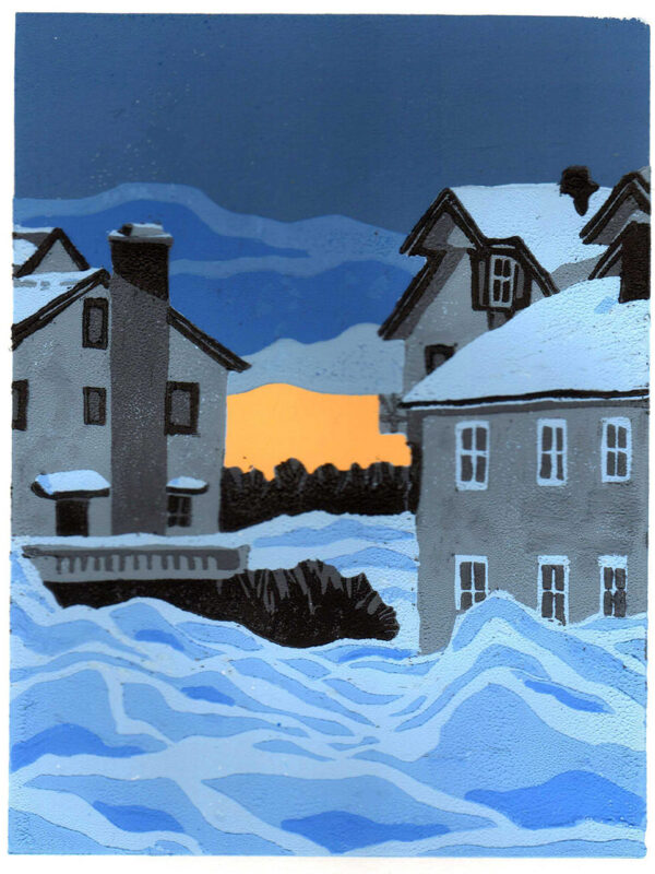 Midwinter Sunset 25.5x19.7cm
